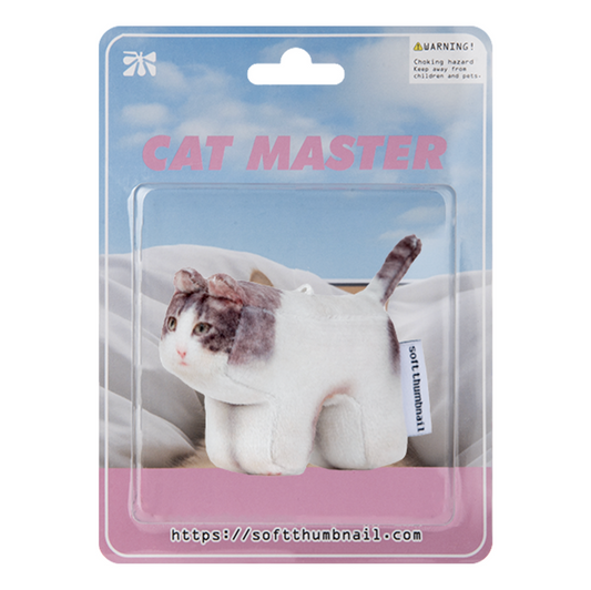 ｜SOFT THUMBNAIL｜ Milk, Domestic Shorthair Keyring