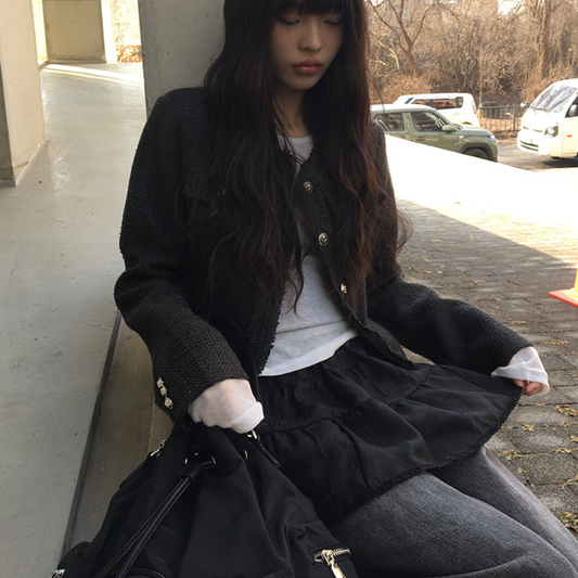 ｜anyonemore｜ Frill Layered Mini Skirt