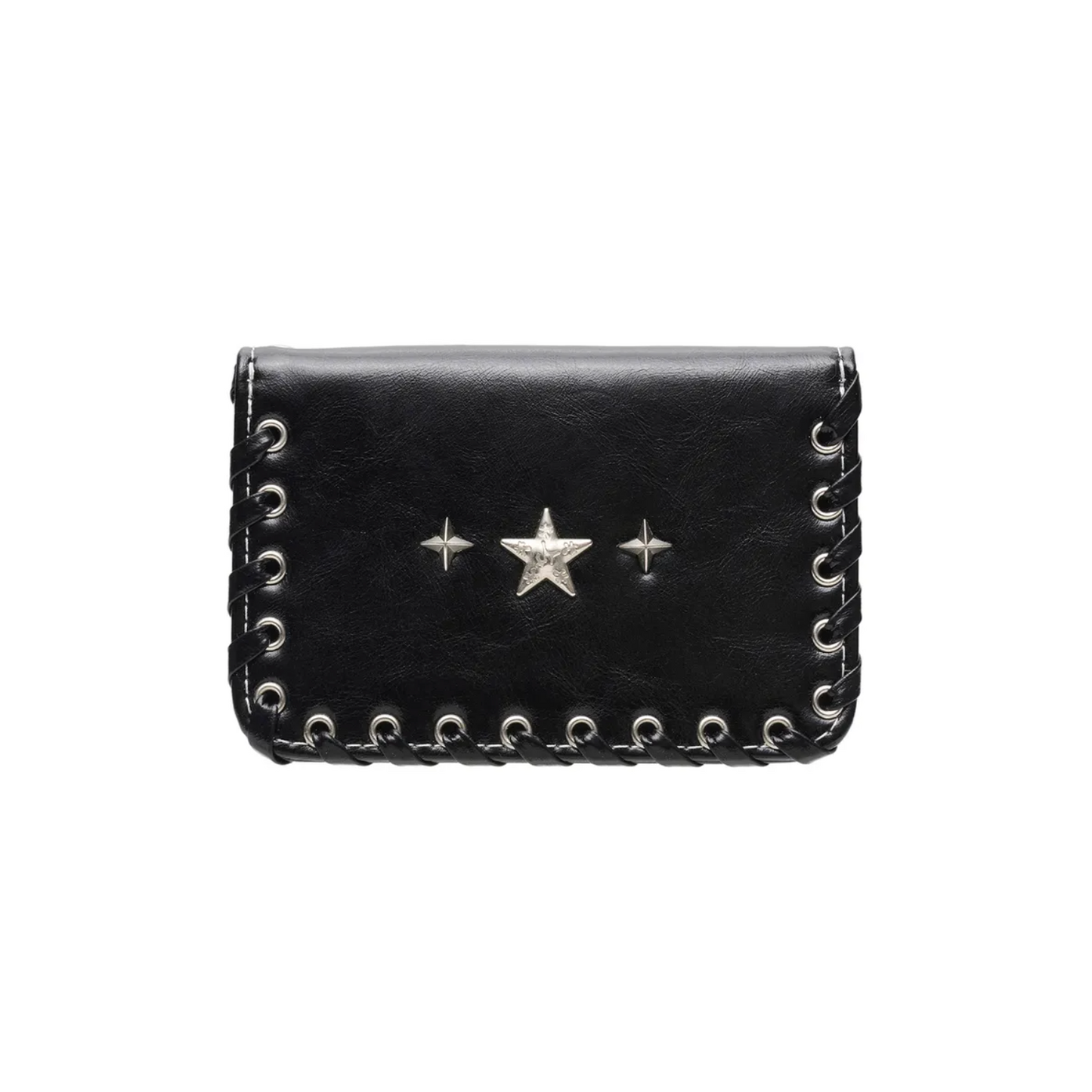 ｜LMQ｜ Bine Photo Slot Western Business Card Wallet Black
