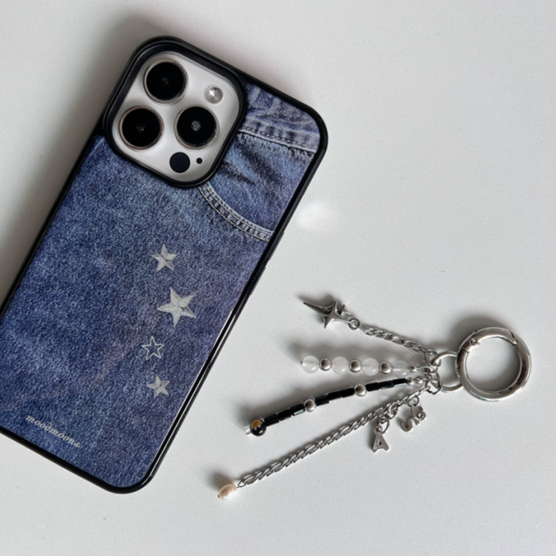 ｜moodmoons｜ Star Initial Keyring