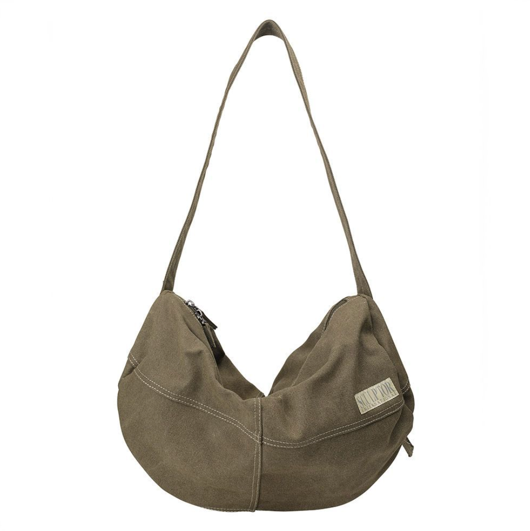 ｜SCULPTOR｜ Vintage Canvas Duffel Bag Khaki