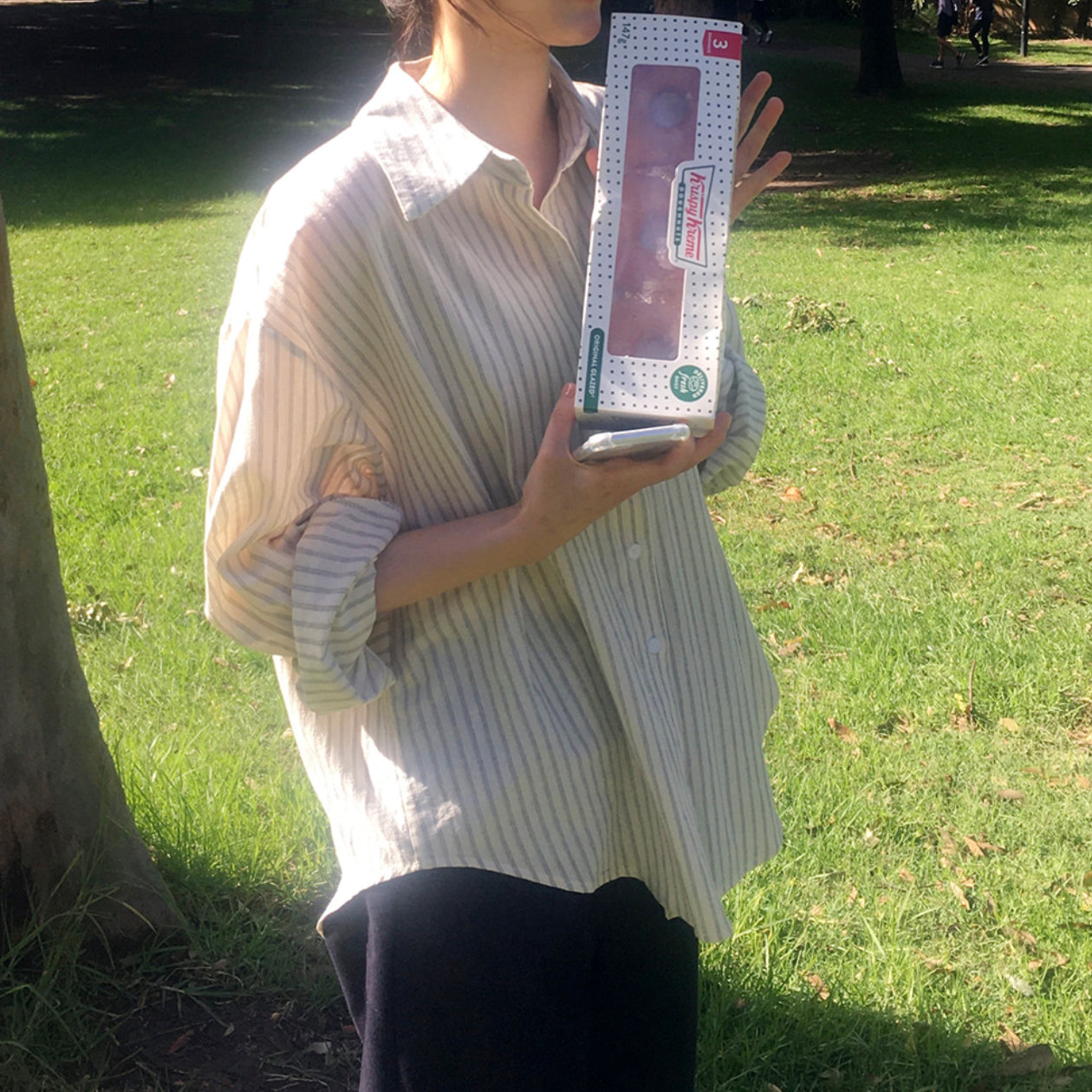 ｜SLOWAND｜ # SLOWMADE Natural Fit Stripe Shirt