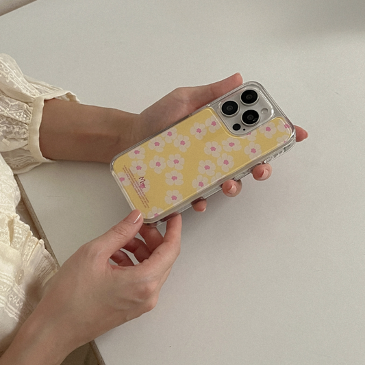 ｜Mademoment｜ Egg Daisy Pattern Acrylic Cover Case