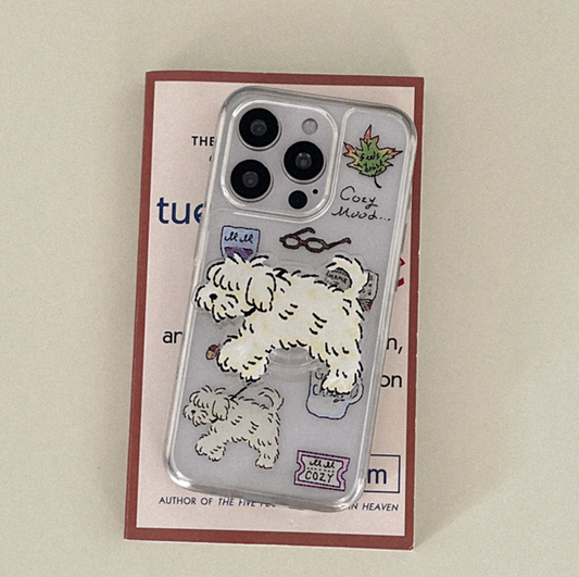 ｜Mademoment｜ Cozy Drawing Pattern Cover Case