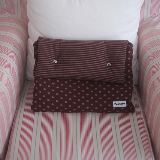 ｜Positany｜ Button Pouch (Burgundy)