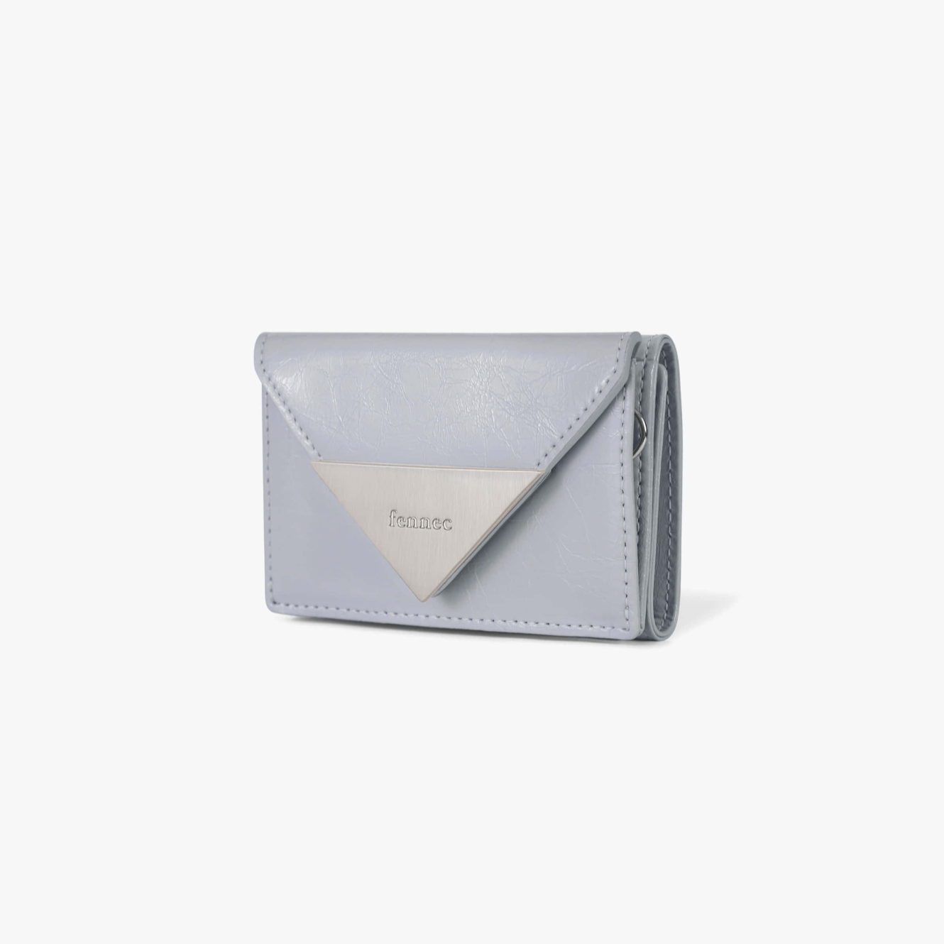 ｜Fennec｜ CRINKLE TRIANGLE TRIPLE WALLET - MISTY LAVENDER
