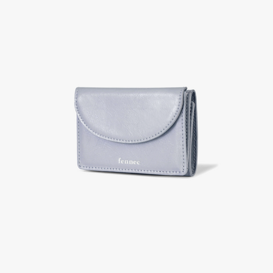 ｜Fennec｜ CRINKLE HALFMOON MINI WALLET - MISTY LAVENDER