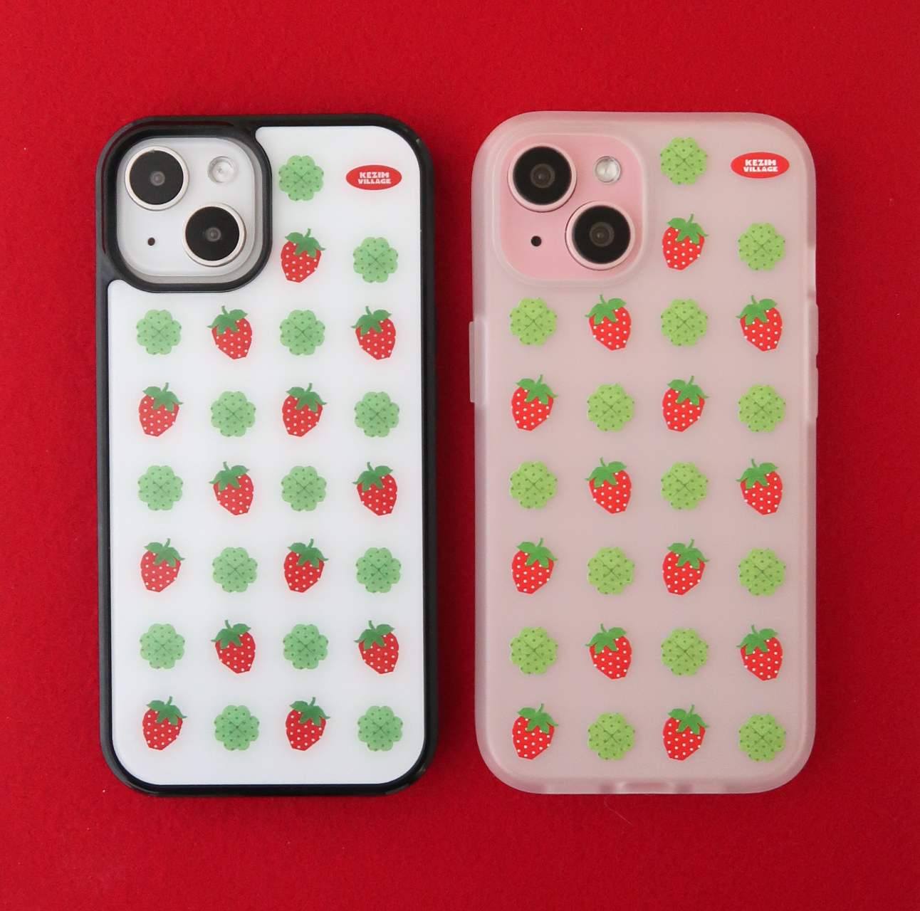 ｜KEZIM VILLAGE｜ STRAWBERRY & CLOVER Smog Jelly Case