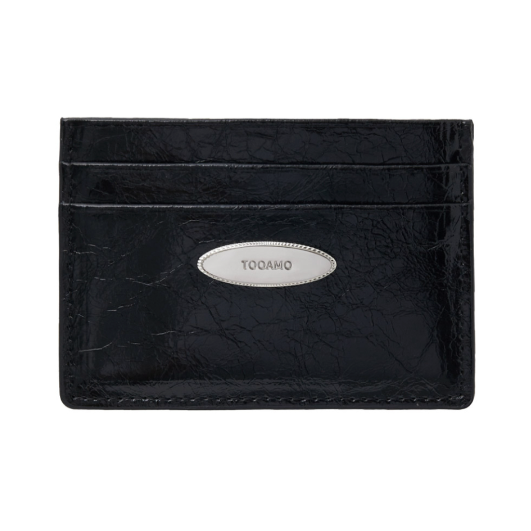 ｜TOOAMO｜ Vintage Card Wallet Black (Cowhide)