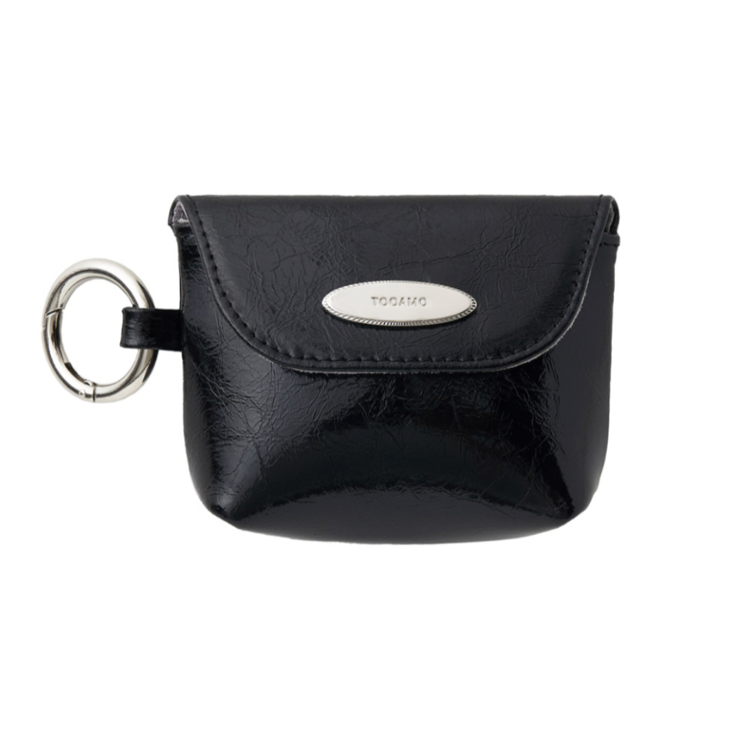 ｜TOOAMO｜ Love Mini Pouch Black (Cowhide)