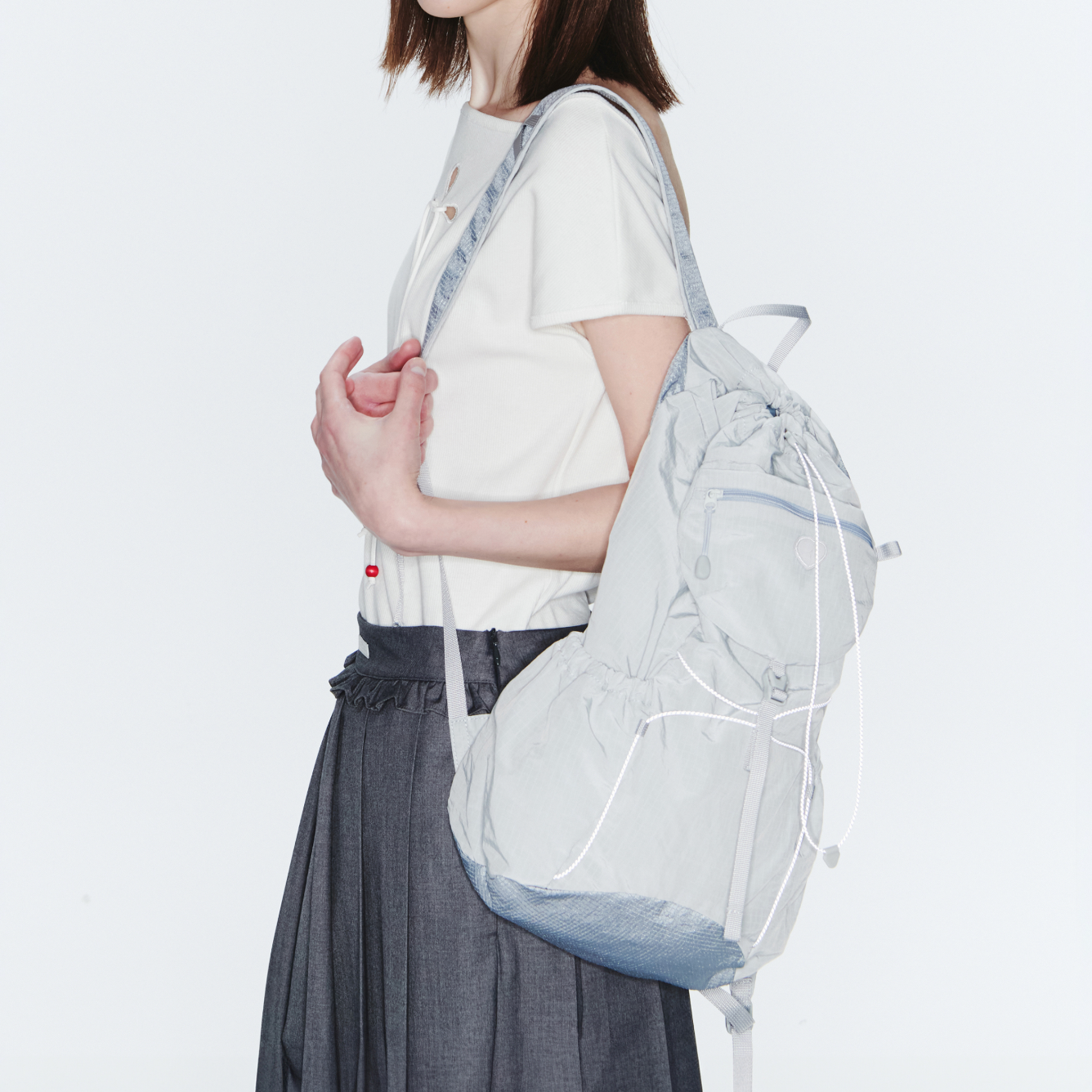 ｜fennec｜ AIRY POCKET BACKPACK - GREY