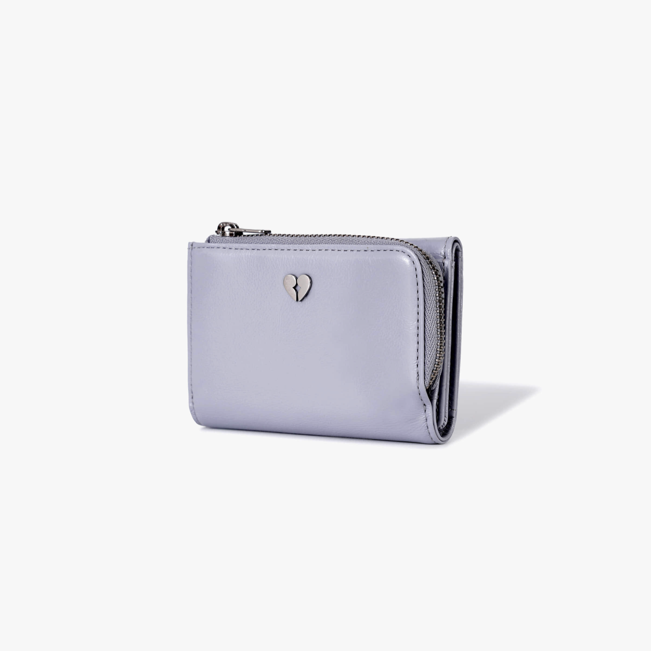 ｜fennec｜ HEARTY ZIPPER WALLET - MISTY LAVENDER