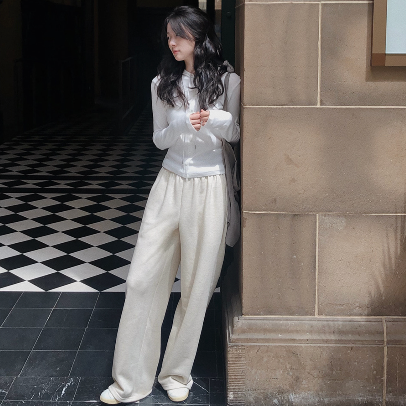 ｜SLOWAND｜ Everyday! Semi Wide Sweat Pants