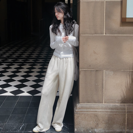 ｜SLOWAND｜ Everyday! Semi Wide Sweat Pants