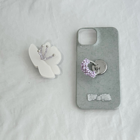 ｜loumoi｜ Ring Grip Tok Purple Pearl