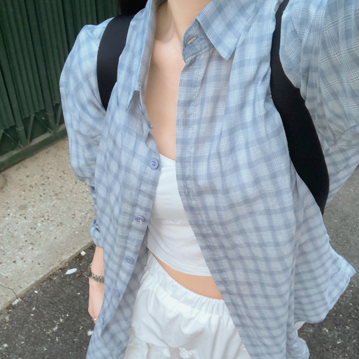 ｜VINVLE｜ Vintage Overfit Checkered Shirt