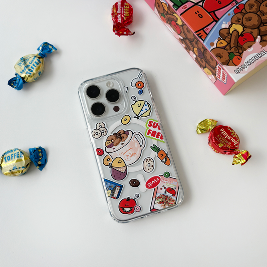 ｜second morning｜ Cereal Cup MagSafe Clear Case