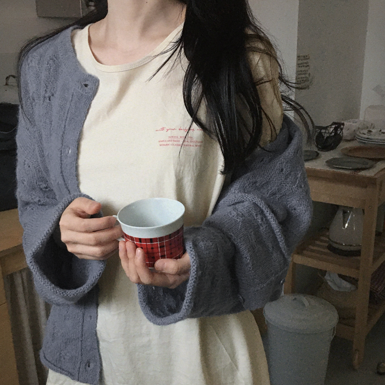 ｜SLOWAND｜ # SLOWMADE Coordinate Mate Lettering Short-Sleeved T-shirt