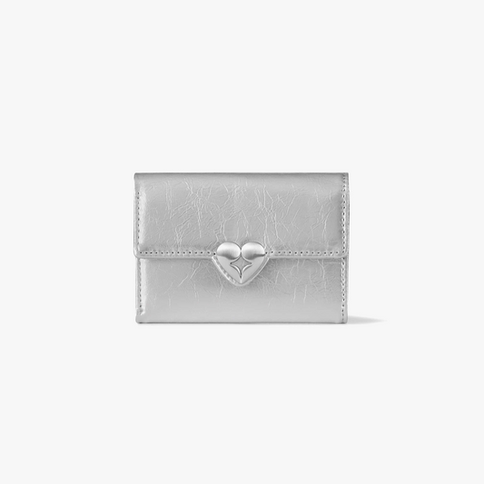 ｜fennec｜ HEARTY FLAP WALLET - SILVER