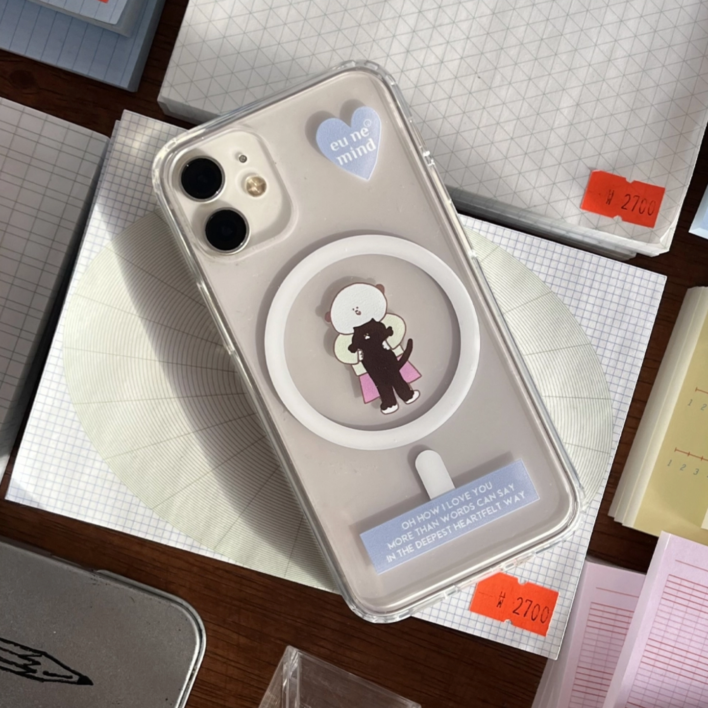 ｜eune mind｜ Spring Baby Blue MagSafe Jelly Case