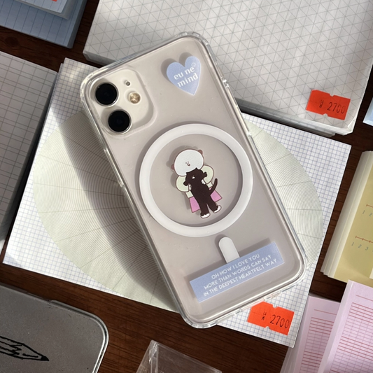 ｜eune mind｜ Spring Baby Blue MagSafe Jelly Case