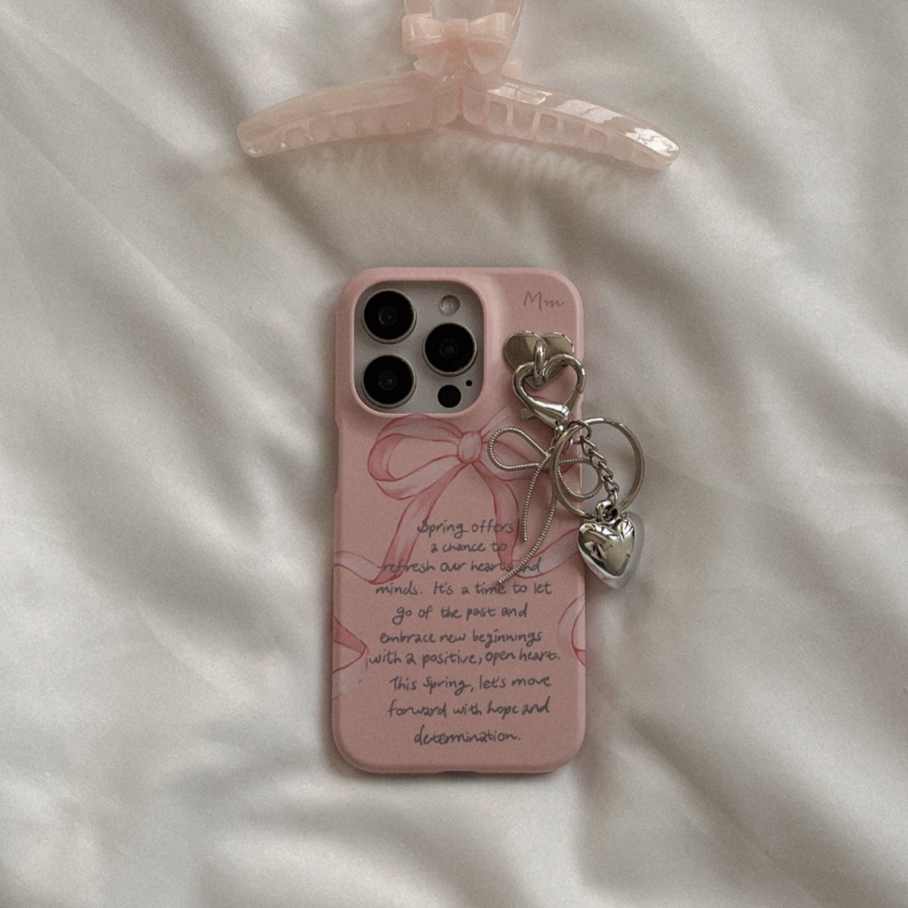 ｜Mademoment｜ Spring Lettering Hard Case