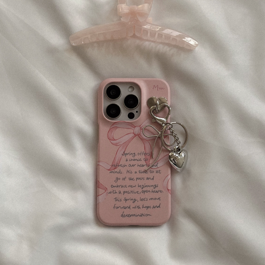 ｜Mademoment｜ Spring Lettering Hard Case