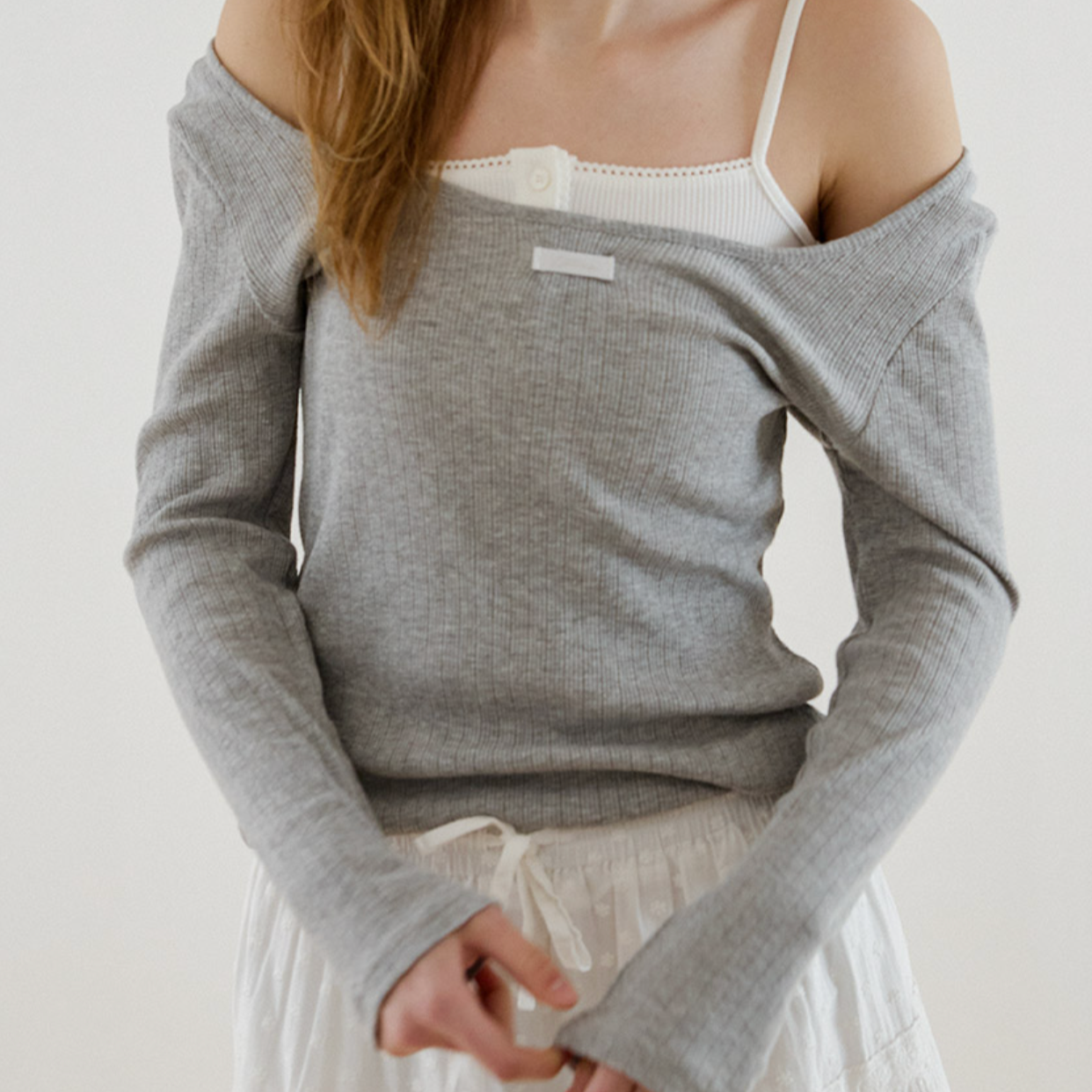 ｜Letter from Moon｜ Letters Two-way Slim T-shirts (3colours)