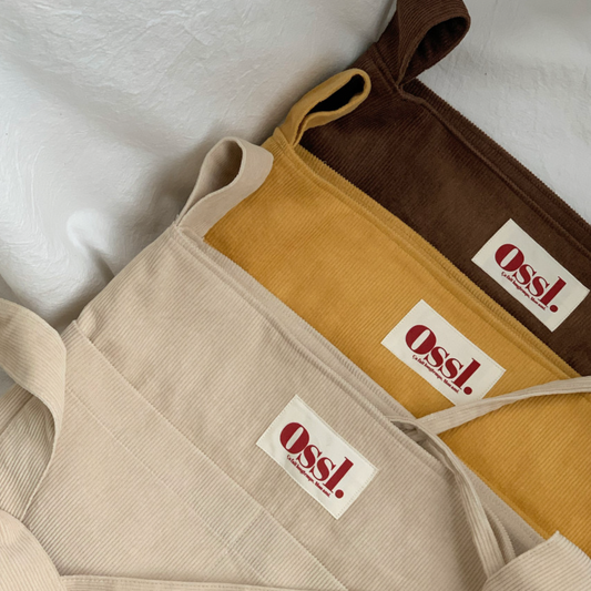 ｜Ossl｜ Linen / Corduroy Shoulder & Cross Bag