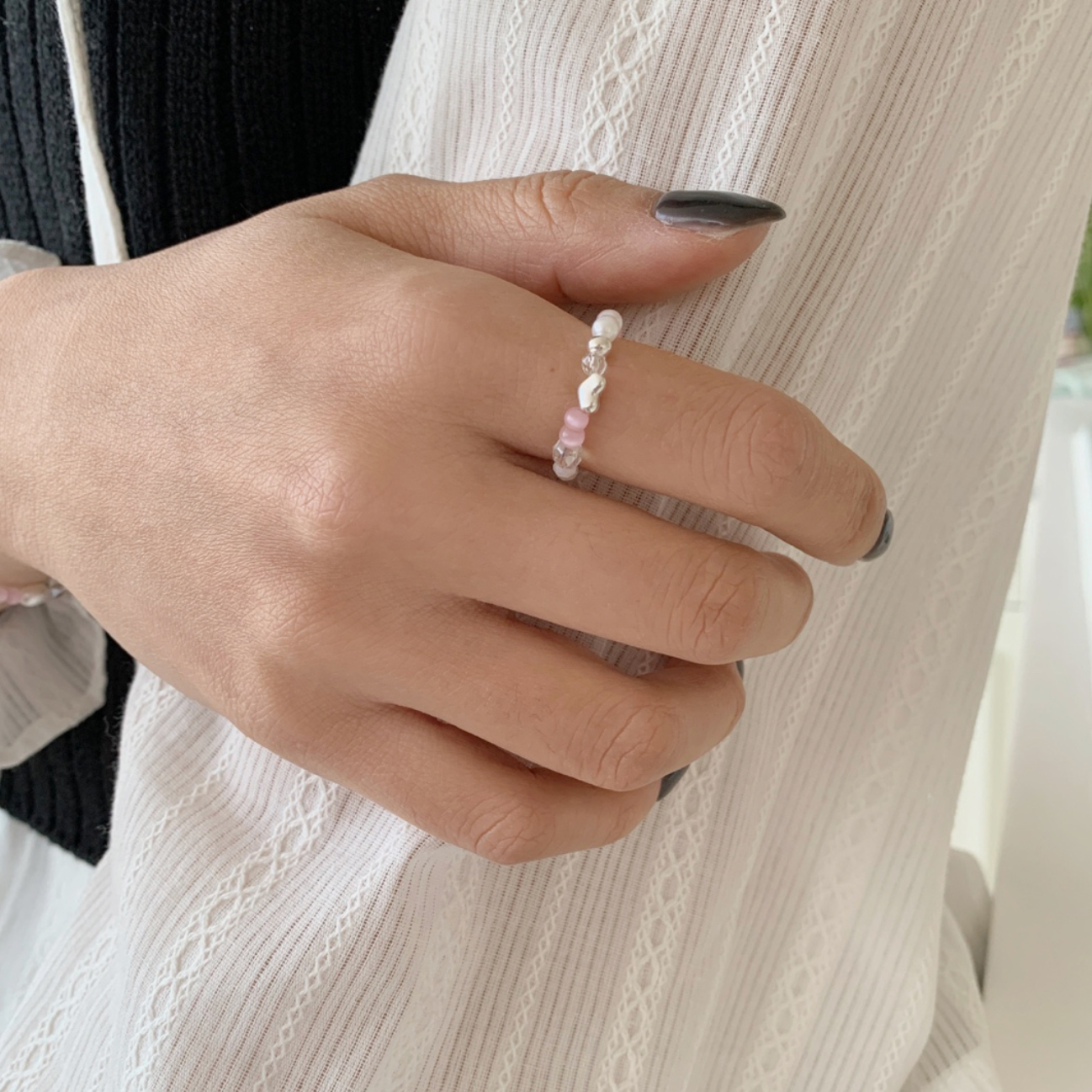 ｜SOYE PI-NE｜ April Love Freshwater Pearl Ring