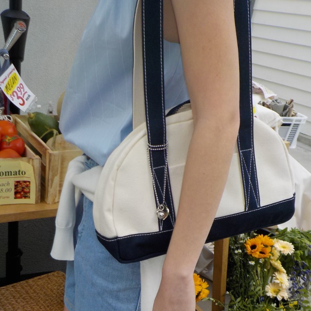 ｜Brookly｜ BOSTON BAG ｜COMBI｜ NAVY