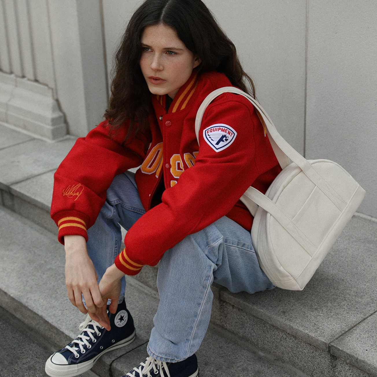 ｜Brookly｜ BOSTON BAG ｜ECRU｜
