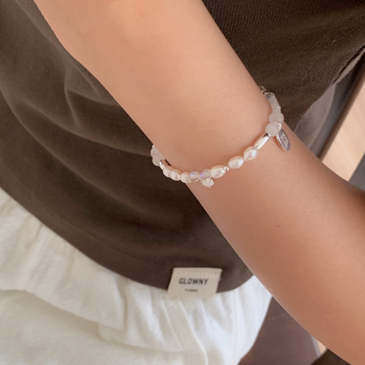 ｜SOYE PI-NE｜ Kale Opal Freshwater Pearl Bracelet