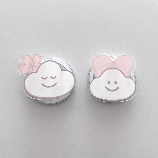 ｜skyfolio｜ Blossom White MagSafe Grip Tok