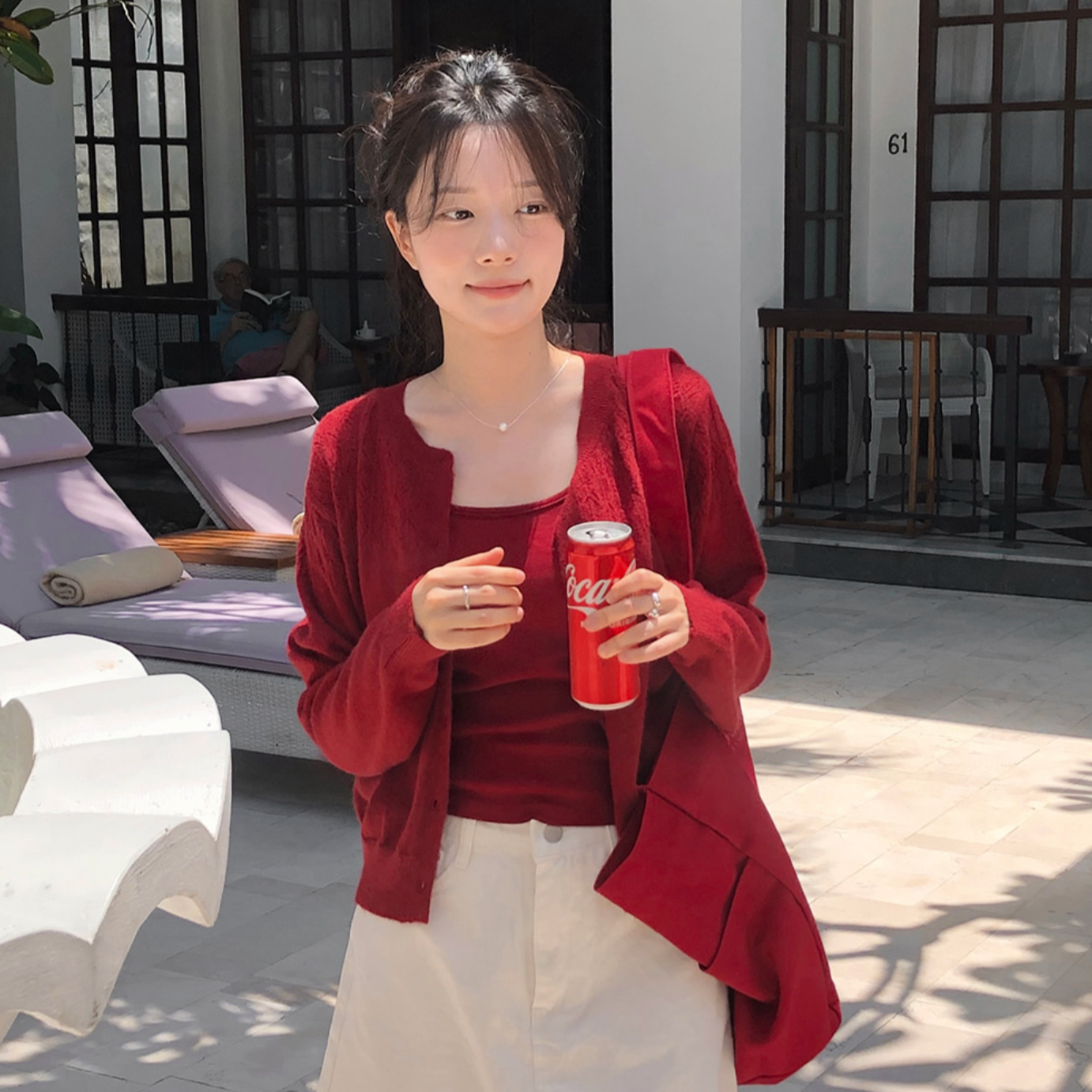 ｜SLOWAND｜ ONLY SLOW Tight Square Cap-Inside Sleeveless