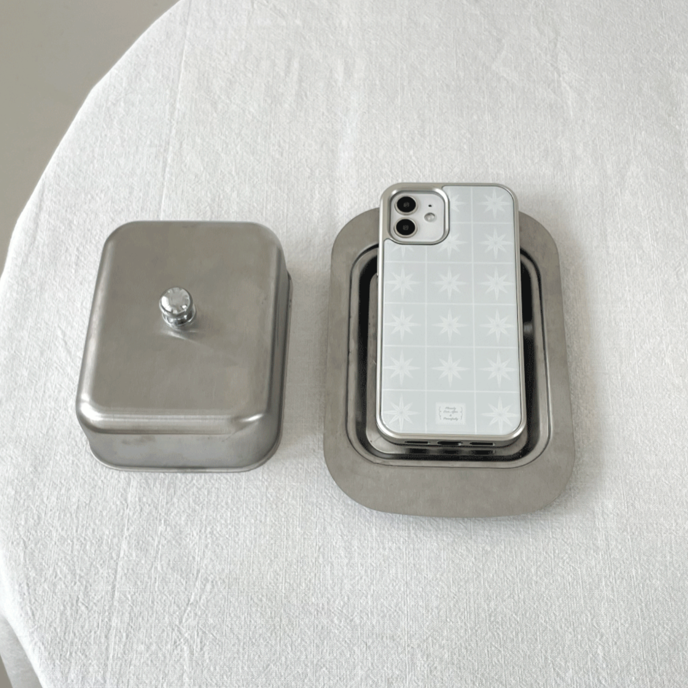 ｜pleazly｜ Flash(Gray) Silver Epoxy Bumper