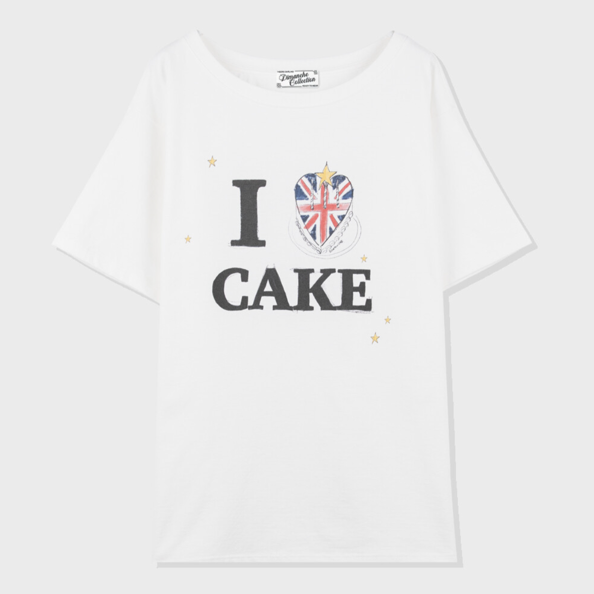 ｜Dimanche｜ I LOVE CAKE OVERSIZE T-SHIRT