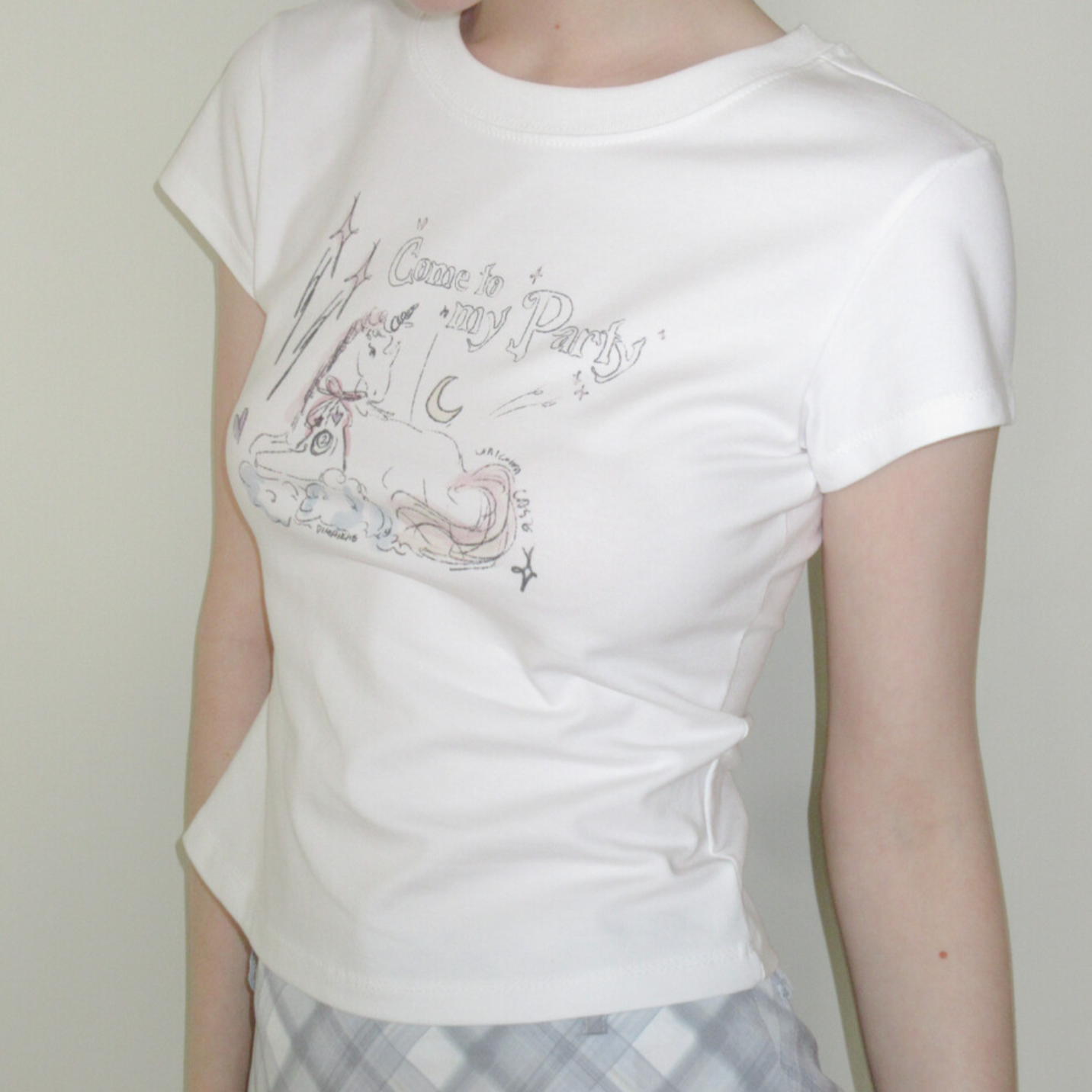 ｜Dimanche｜ RAINBOW UNICORN T-SHIRT