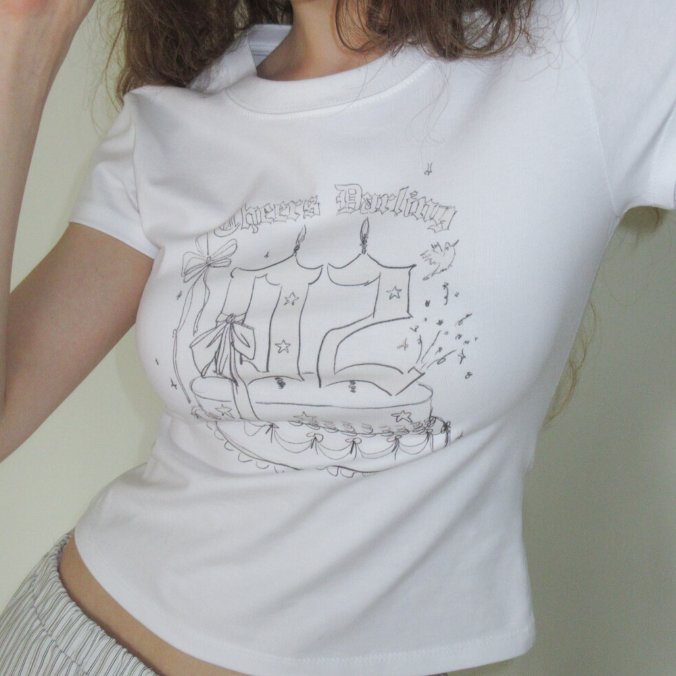 ｜Dimanche｜ NUMBERING CAKE T-SHIRT
