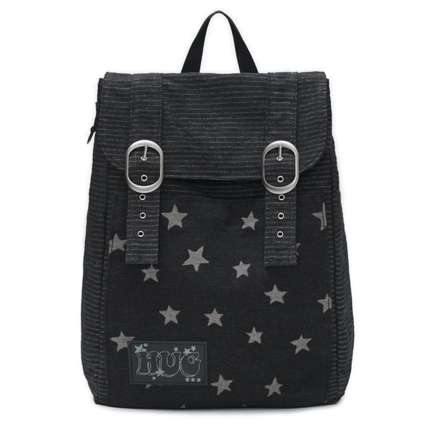 ｜HUG YOUR SKIN｜ Star Dust Denim Backpack (Black Denim)