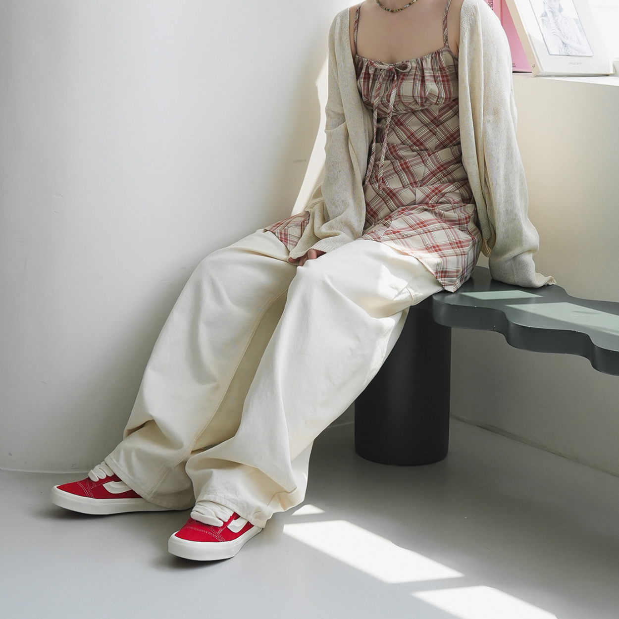 ｜BINARY01｜ Ozon Patch Wide Pants