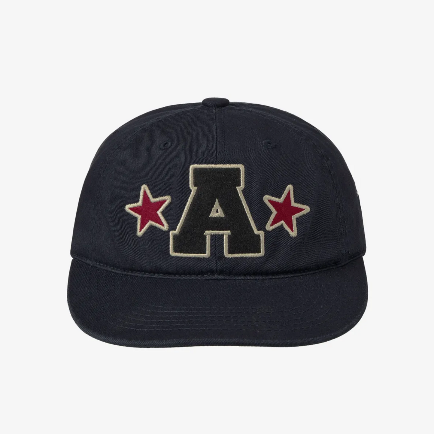 ｜aeae｜ WASHED CAPITAL LOGO CAP ｜NAVY｜