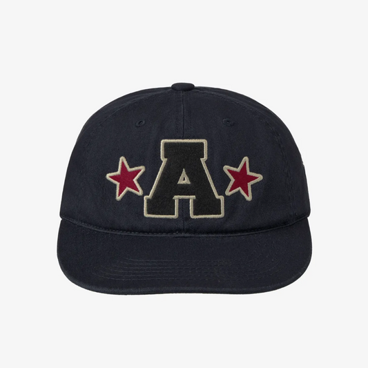 ｜aeae｜ WASHED CAPITAL LOGO CAP ｜NAVY｜