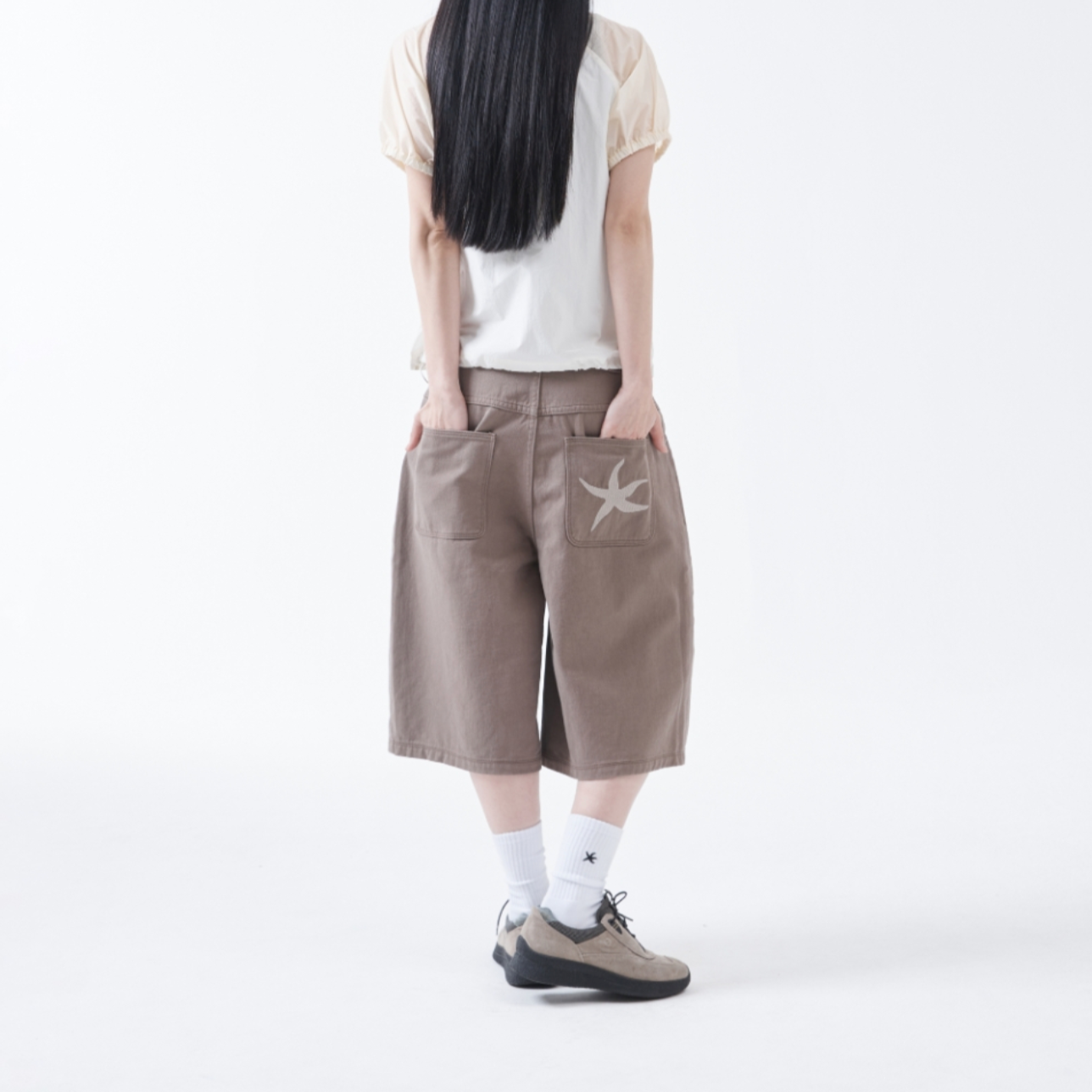 ｜THE COLDEST MOMENT｜ TCM Starfish Half Chino Pants (Beige)