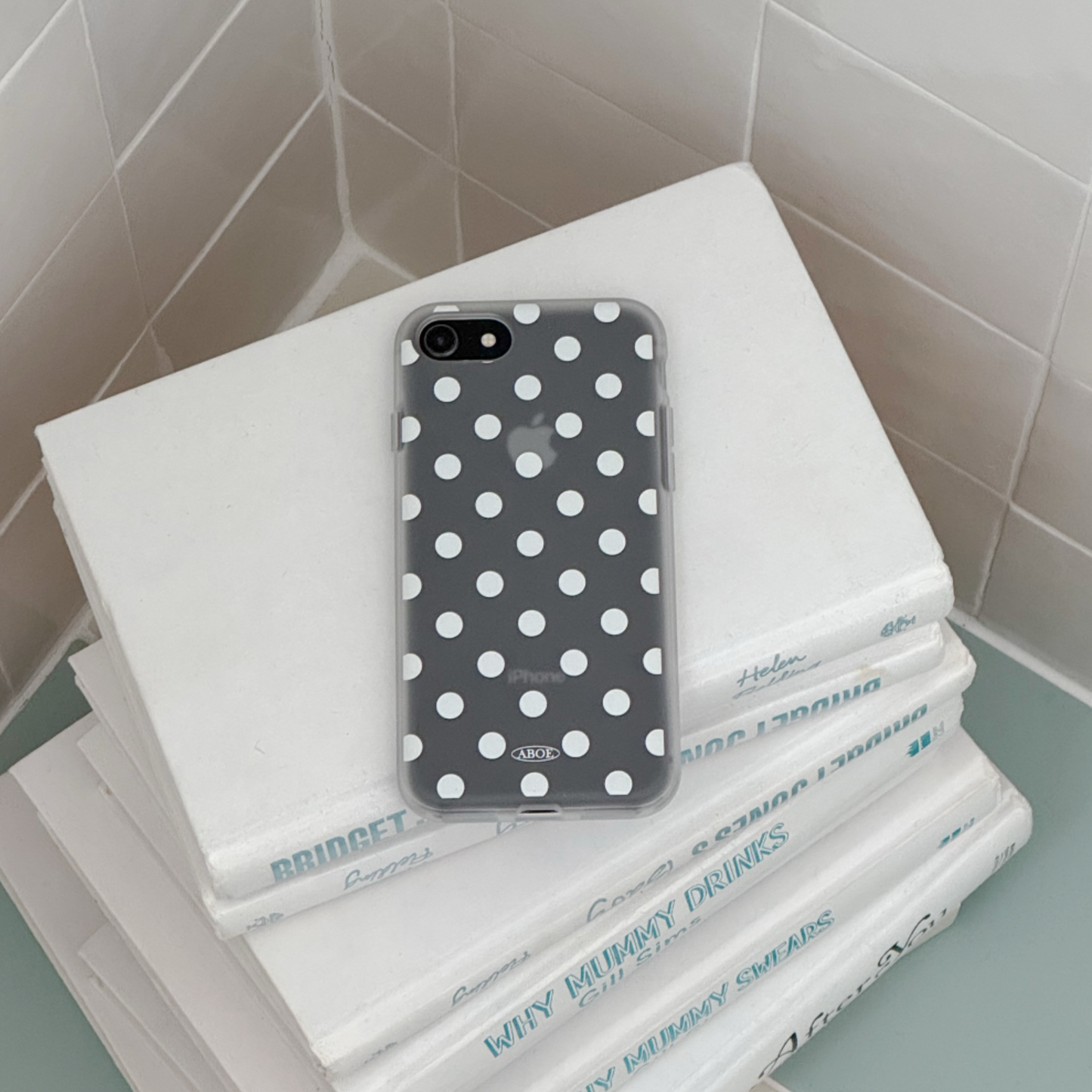｜ABOE｜ White Dot Foggy Phone Case