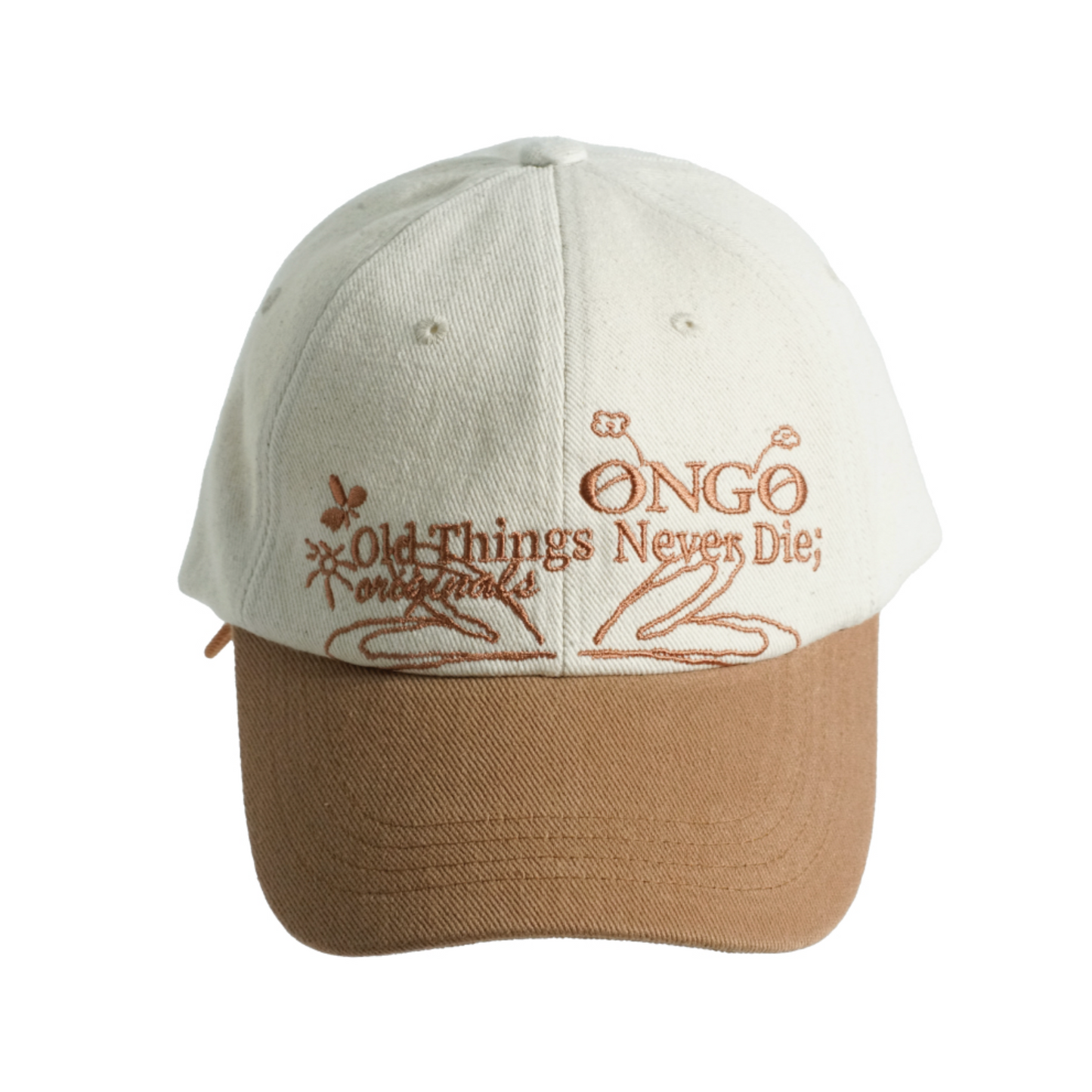 ｜ONGO｜ ｜FLOWER｜ KNOT CAP CAMEL (PRE-ORDER)
