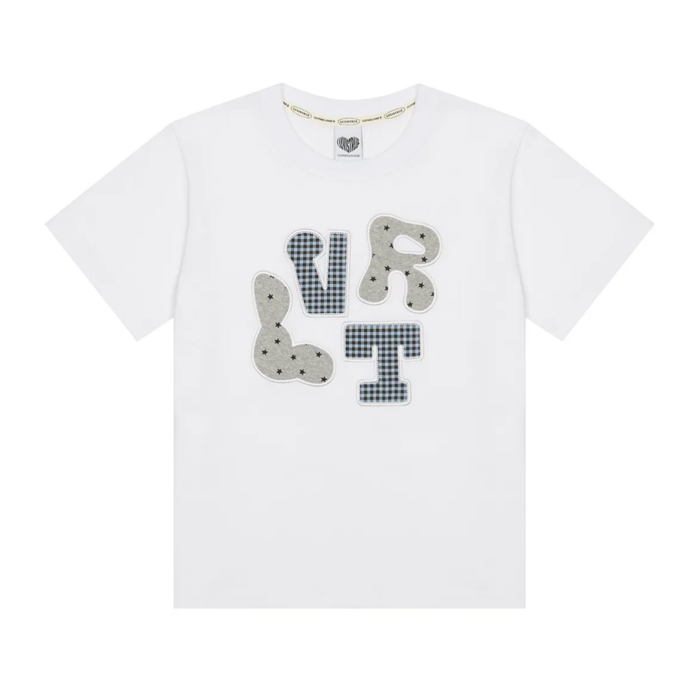 ｜LUVISTRUE｜ LVTR PATCH TEE(WHITE)