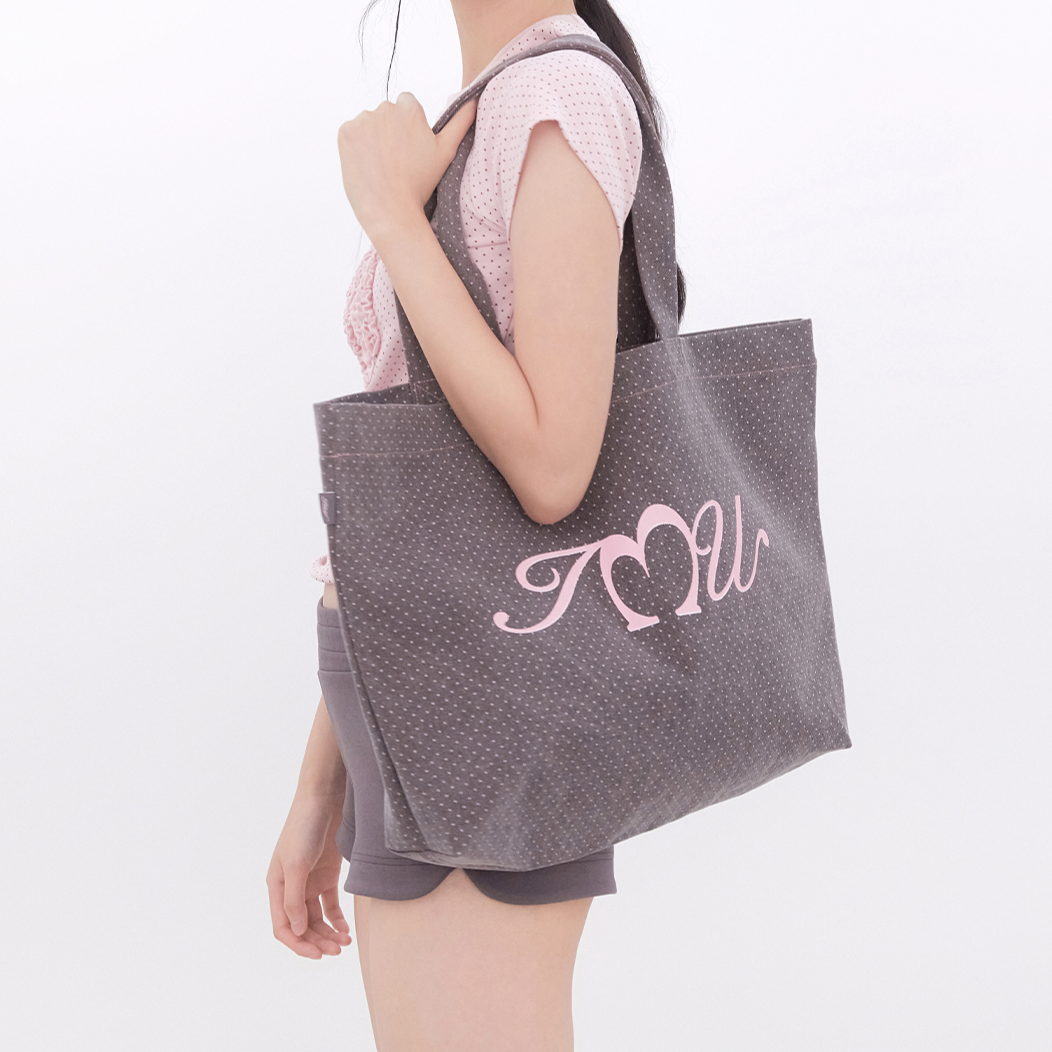 ｜Inner museum｜ Cotton Dot Printing Eco Bag (COCOA)