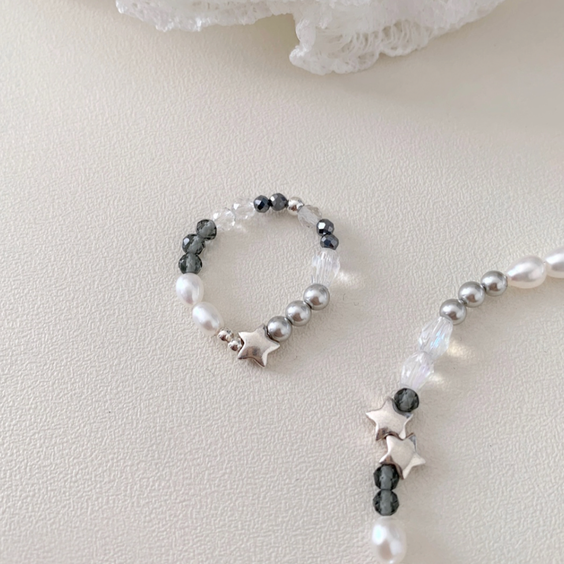 ｜SOYE PI-NE｜ Sharp Black Star Silver Ring