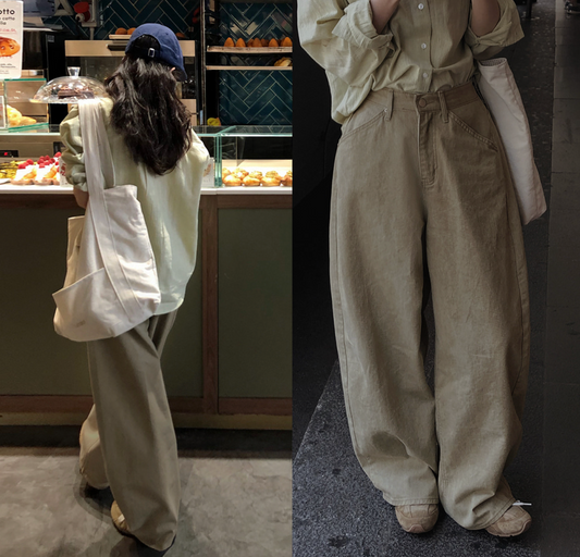 ｜SLOWAND｜ # SLOWMADE Easy Wide Cool Summer Cotton Pants